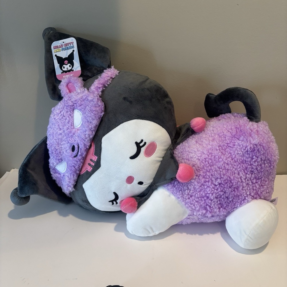 Hello Kitty And Friends Sanrio Sleeping Kuromi 18-inch Plush New With Tags